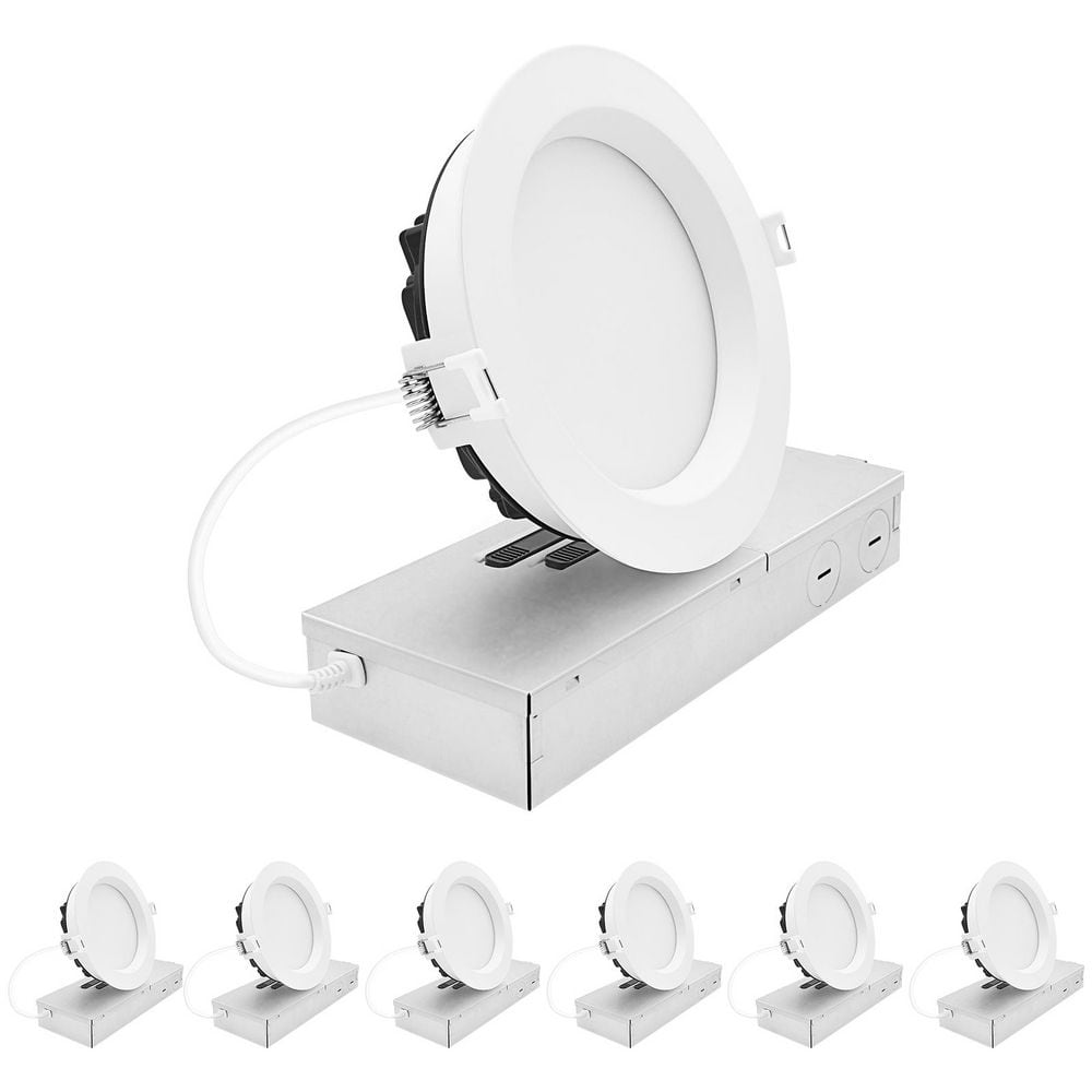 5 In. Integrated LED Regressed Mini Panel light, 5CCT, 16/21/26W, 1500/2000/2500LM, Dual Dimmable, 100° Beam, ETL 6 Pack price history on PriceWatchPro