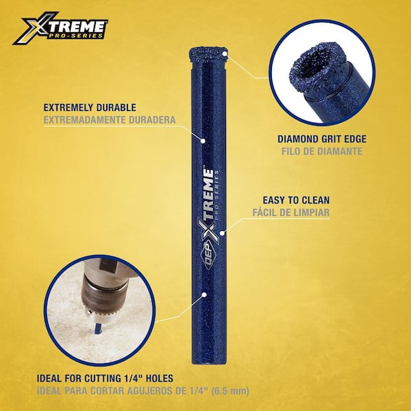 Xtreme 1/4 in. Pro Wet Dry Diamond Hole Saw (8-Pack)