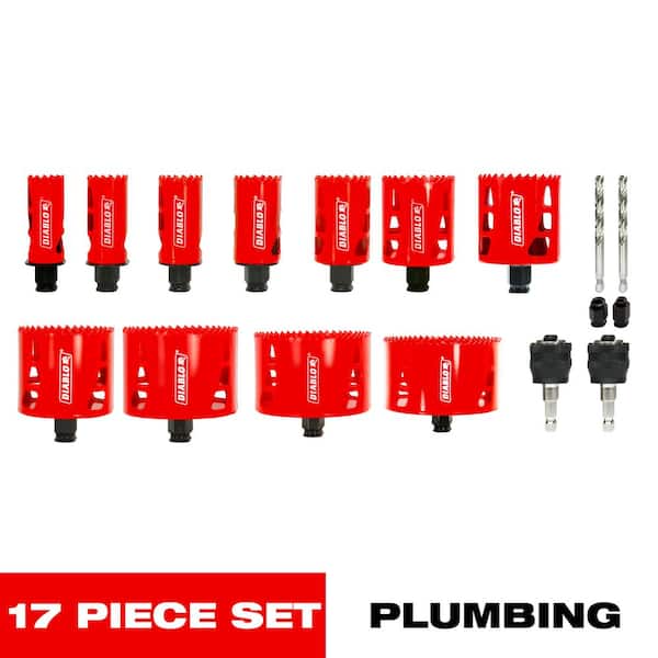 Plumber's Bi-Metal Hole Saw Set (17-Piece)