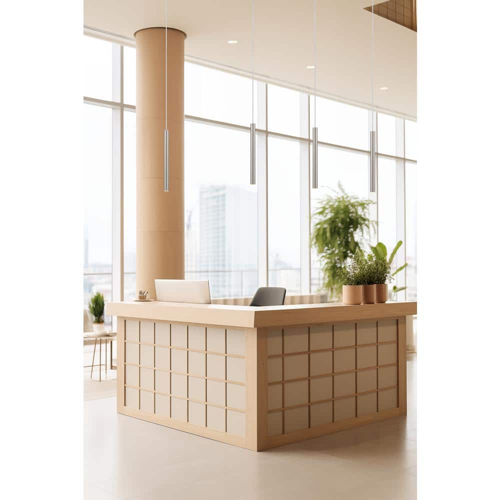 Brushed Steel LED Single Pendant Light for Indoor/Outdoor Use