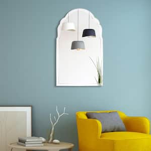 Medium Arch Clear Beveled Glass Contemporary Mirror (40 in. H x 24 in. W)