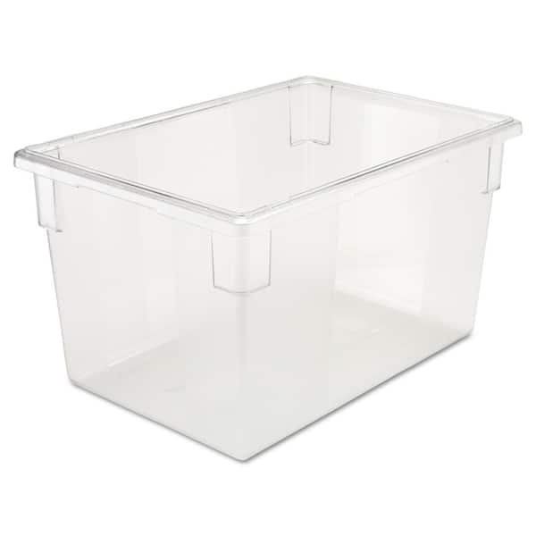 Rubbermaid Commercial Products 21-1/2 Gal. Clear Food Storage Box  RCP3301CLE - The Home Depot