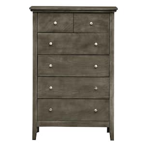 Hammond 5-Drawer Gray Chest of Drawers (48 in. H x 32 in. W x 18 in. D)