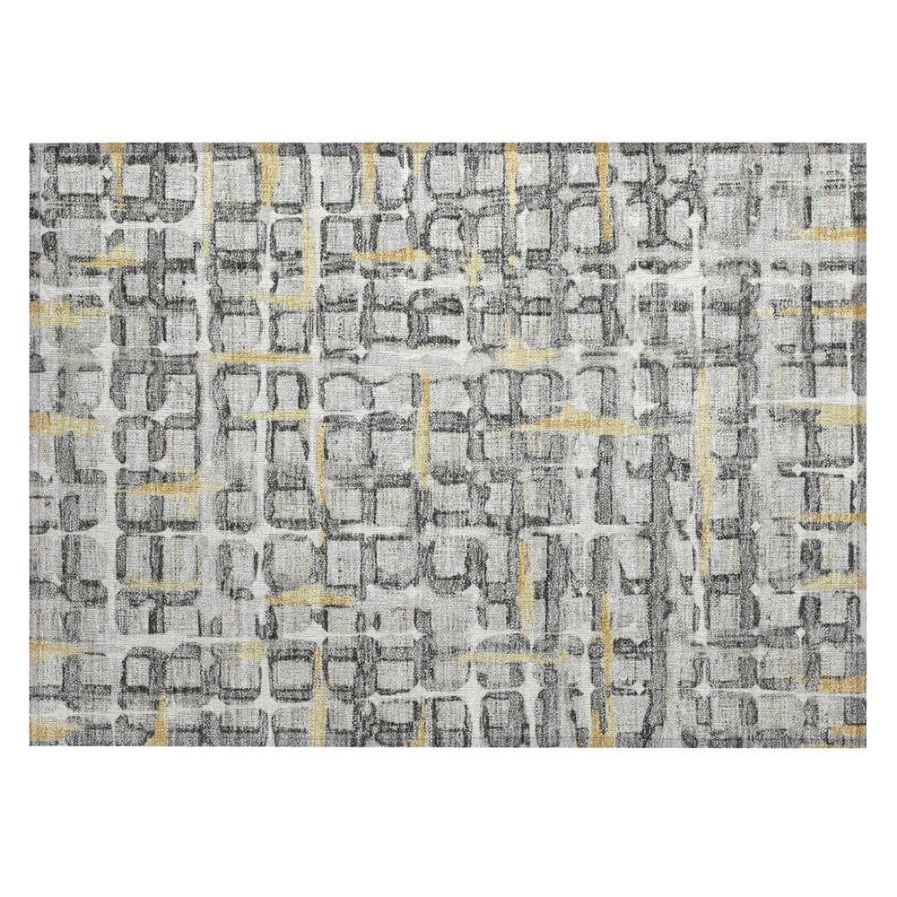 Chantille Machine Washable Indoor/Outdoor Abstract ACN2762 Silver 2 ft. x 3 ft. Accent Rug price history on PriceWatchPro