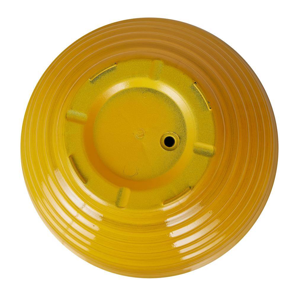 Alpine 16" Yellow Glazed Plastic Indoor/Outdoor Planter
