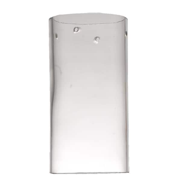 Cylinder 7.5 in Clear Transparent Glass Clylinder Universal Shade with no fitter