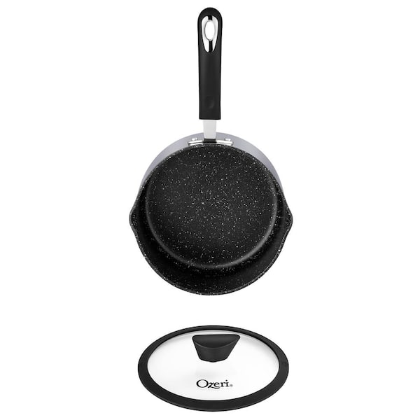 The All-in-One Stone Sauce Pan by Ozeri 100% Apeo, GenX, Pfbs, Pfos, PFOA, NMP and NEP-Free German-made Coating, Size: 5.0 Large (5.3 quart)