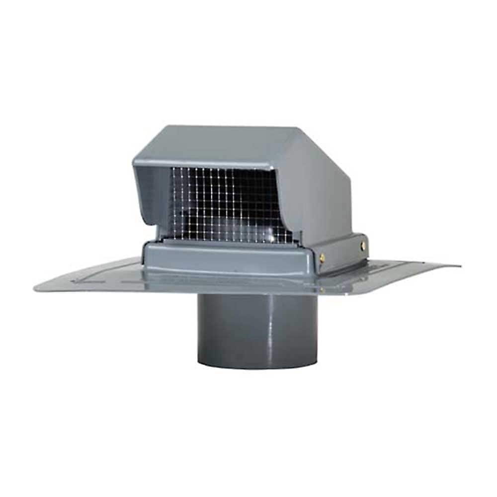 Gibraltar Building Products 4 in. Gray Plastic Roof Cap Vent PRCS4LG