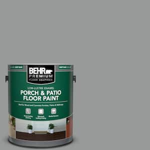 1 gal. #MS-82 Cobblestone Grey Low-Lustre Enamel Interior/Exterior Porch and Patio Floor Paint