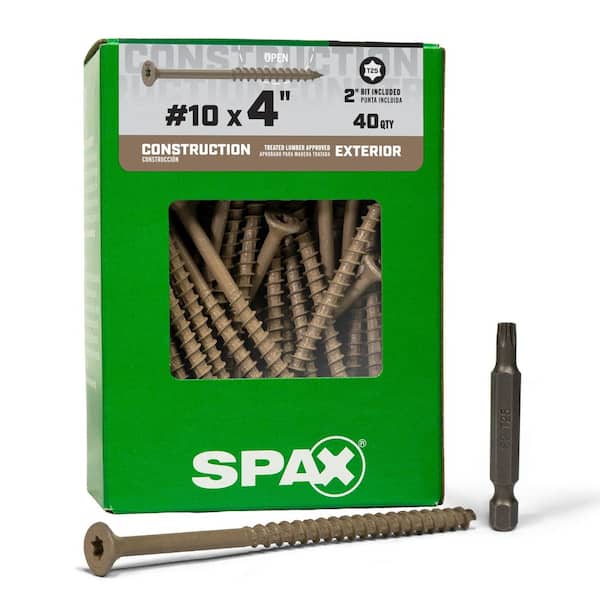 #8 x 3 in. Black Powertrim Exterior and Interior T10 T-Star Plus Trim Head Powertrim (100-Pieces)