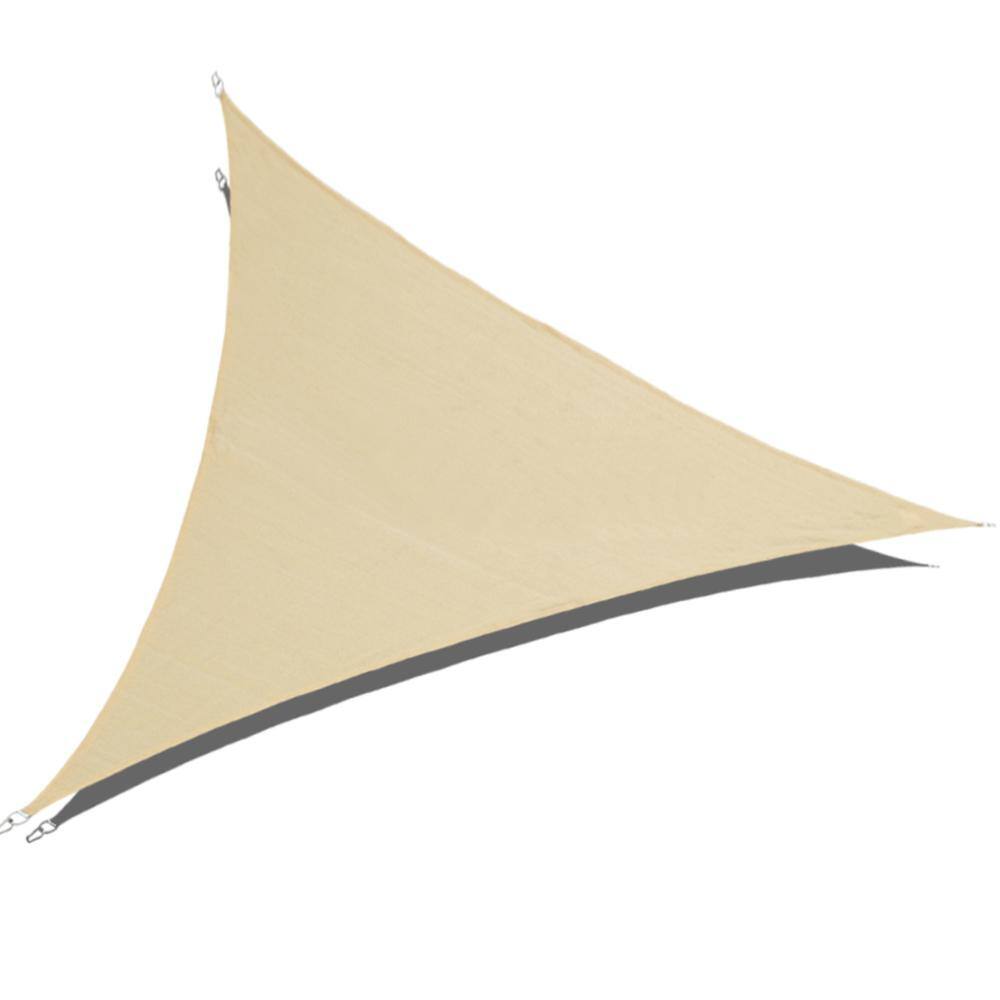 Sand Backyard Outdoor Pamapic 20' x 20' x 20' Shade Sails Triangle Sun Shade Sail Canopy for Patio Garden Restaurant 