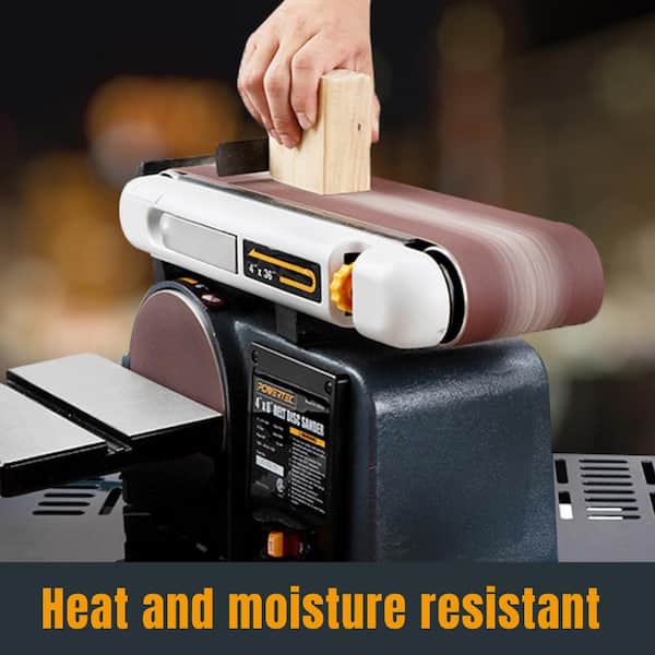 4 in. x 36 in. 120-Grit Aluminum Oxide Belt Sander Sanding Belt, Sandpaper for Belt and Disc Sander (20-Pack)