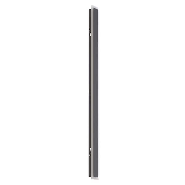 1-Light 43 in. 30 W Matte Black Modern LED Outdoor Wall Light, Waterproof Porch Lantern 3000 K/6000 K