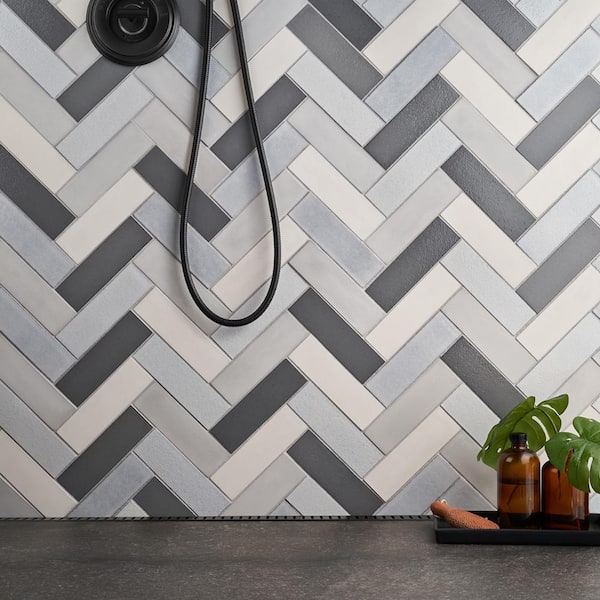 Ivy Hill Tile Vibe Cloud Blend 2.36 in. x 7.87 in. Matte and