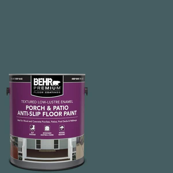 BEHR PREMIUM 1 gal. #BXC-15 Green Mallard Textured Low-Lustre Enamel Interior/Exterior Porch and Patio Anti-Slip Floor Paint