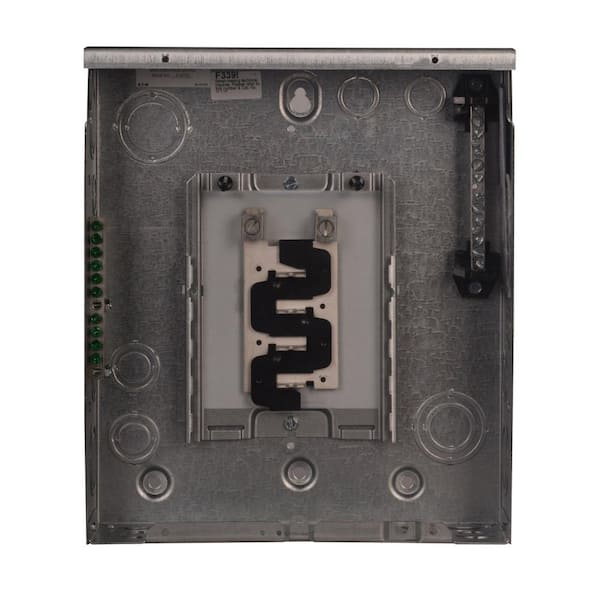 Eaton BR 125 Amp 8-Space 16-Circuit Indoor Main Lug Surface Door with Ground Bar