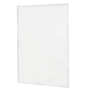 60 in. x 72 in. 1-piece Easy Up Adhesive Shower Wall Panel in White