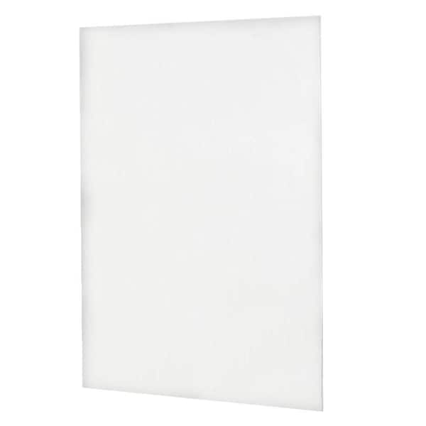 Swan 60 in. x 72 in. 1-piece Easy Up Adhesive Shower Wall Panel in White