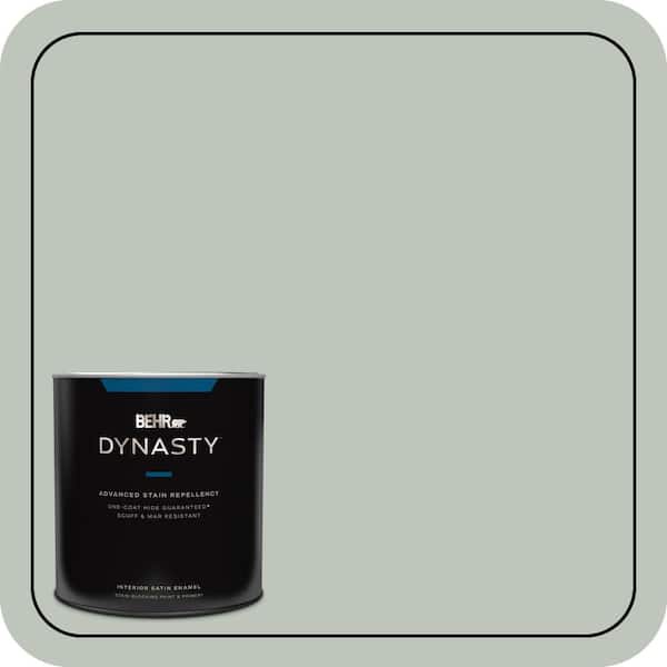 BEHR DYNASTY 1 qt. #N410-3 Riverdale One-Coat Hide Satin Enamel Interior Stain-Blocking Paint and Primer