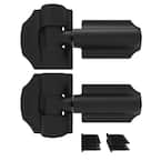 8.937 in. x 5 in. Heavy Duty Black Contemporary Gate Hinge (2-Pack)