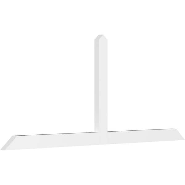 Ekena Millwork Portland 84 in. W x 35 in. H x 2 in. D Signature Polyurethane Bracket