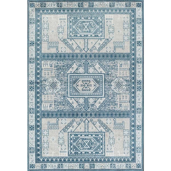 Freya Azure Beige 5 ft. x 7 ft. Area Rug
