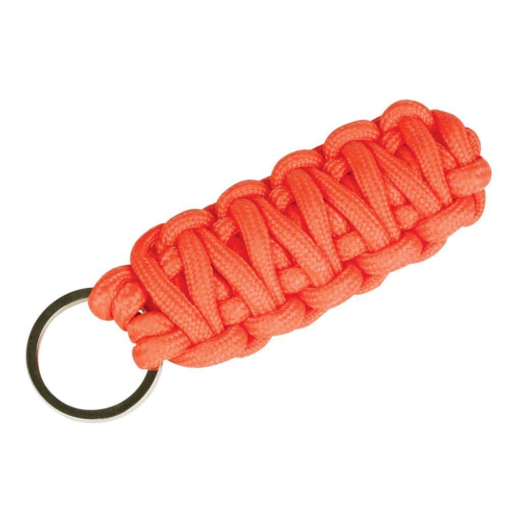 Everbilt Neon Orange Paracord Keychain 56185 - The Home Depot