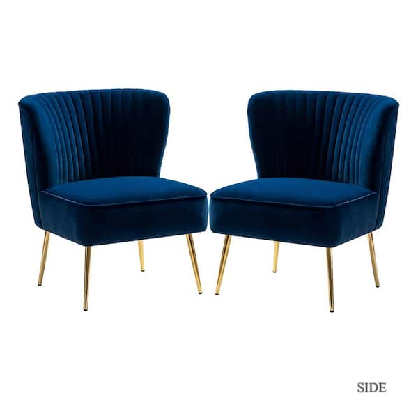 Navy blue cocktail discount chair