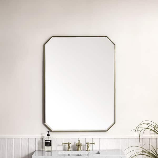 James Martin Vanities Tampa 39-3/8 x 29-1/2 Framed Bathroom Mirror Matte  Black