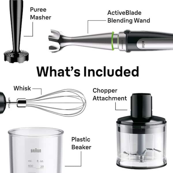Braun MultiQuick 9 SmartSpeed Stainless Steel Immersion Blender