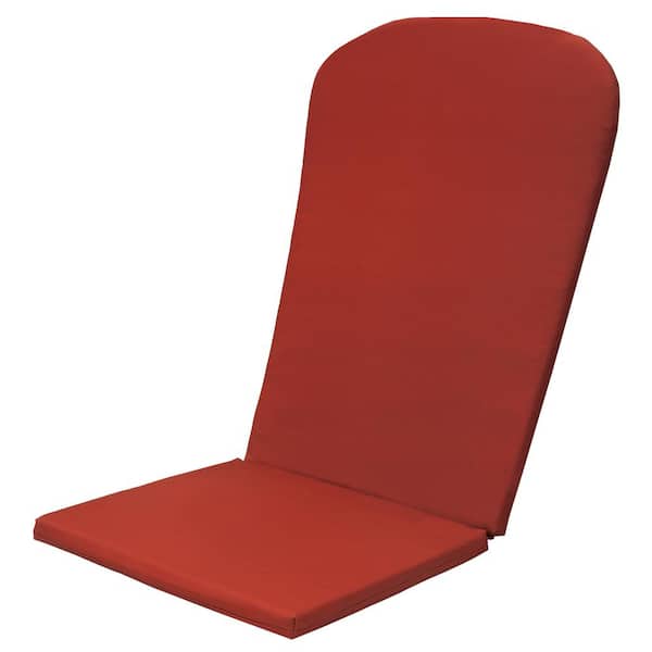 OUTDOOR DECOR BY COMMONWEALTH 24 in. in. x 51 in. Ruby Red Outdoor Cushion High Back Adirondack in Red Includes 1 High Back Adirondack Cushion