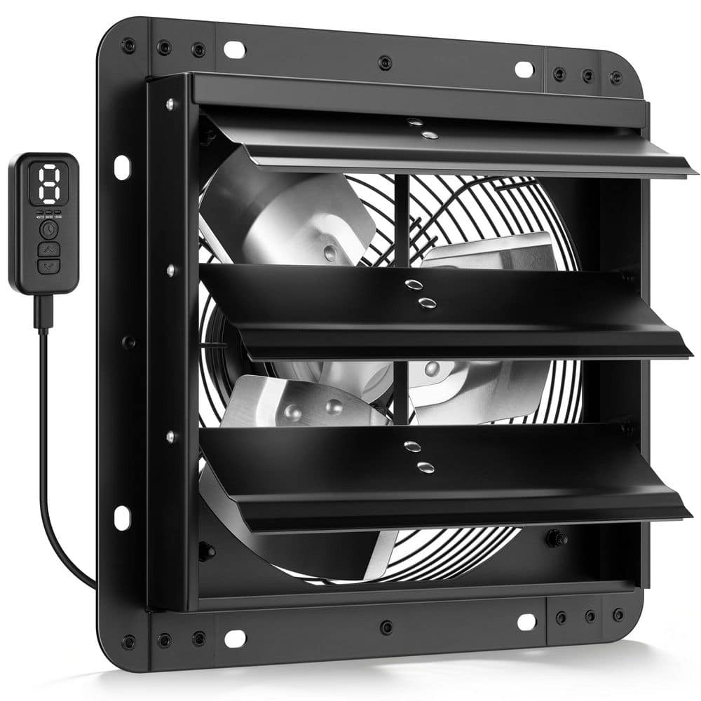 900 CFM 10 in. Wall-Mounted Electric Shutter Exhaust Fan with EC Motor, Variable Speed for Attic, Garage, Greenhouse price history on PriceWatchPro