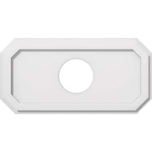 22 in. x 11 in. x 1 in. Emerald Architectural Grade PVC Contemporary Ceiling Medallion