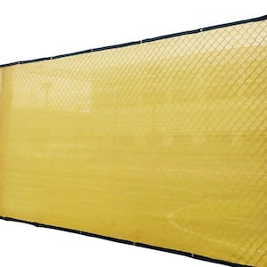 4 ft. x 50 ft. Sand 150 GSM HDPE Privacy Fence Screen Garden Fence