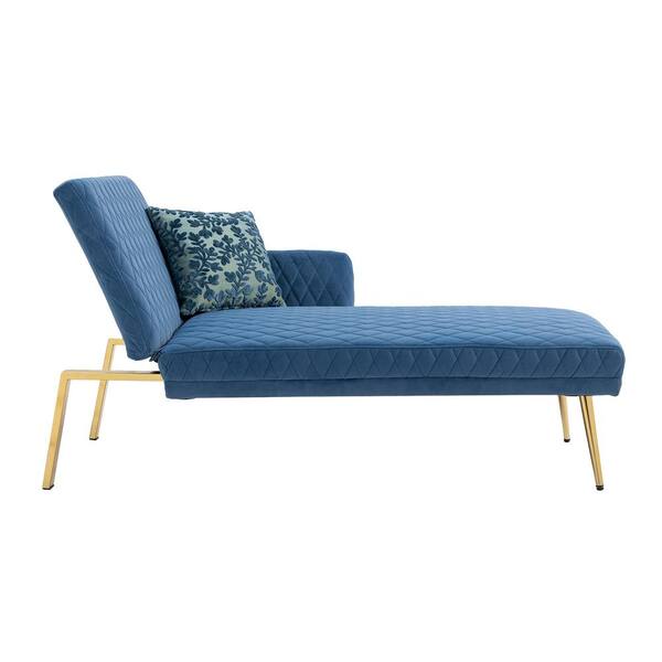 blue chaise lounger