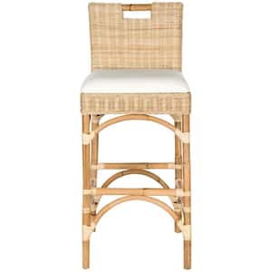 Fremont 29.92 in. Natural Cushioned Bar Stool