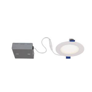 Slim Disk Colors Tunable New Construction and Remodel IC Rated Canless Smart Recessed Integrated LED Kit