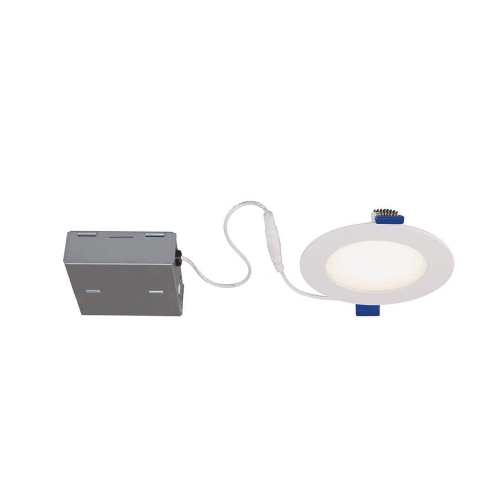 4.5'' White Circular RGB LED Smart Recessed Light