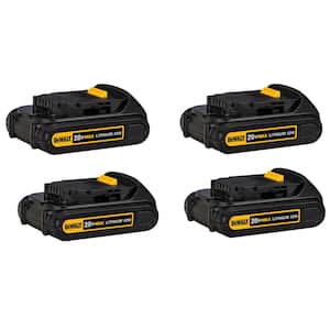 20V MAX Lithium-Ion 1.5Ah Compact Battery Pack (4-Pack)