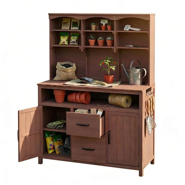 Potting Bench Multi-Functional Outdoor Patio Kitchen Island Garden