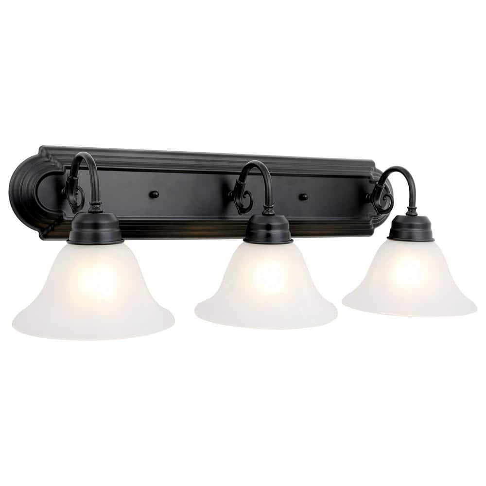 Design House Millbridge 8.5 In. 3-Light Matte Black, Vanity Light ...