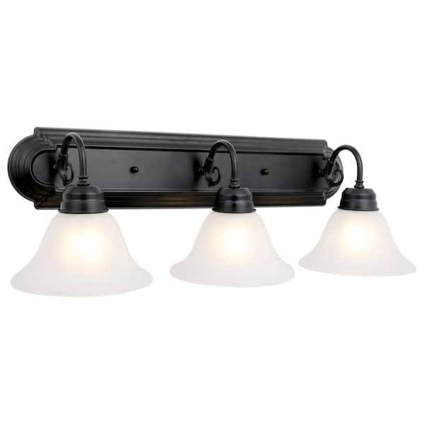 Design House Millbridge 8.5 in. 3-Light Matte Black, Vanity Light