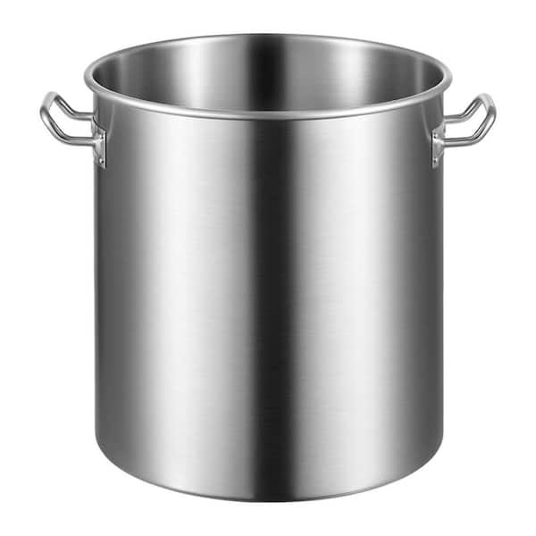 Commercial Grade Stock Pot 42 qt. Stainless Steel Nonstick Stock Pot in Silver with 1-Pack