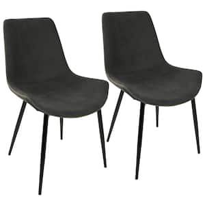 Duke Black and Grey Dining Chair (Set of 2)