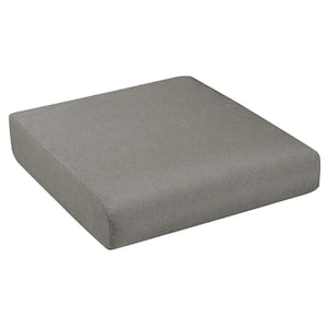 Sunbrella Canvas Charcoal Rectangle Outdoor Seat Cushion