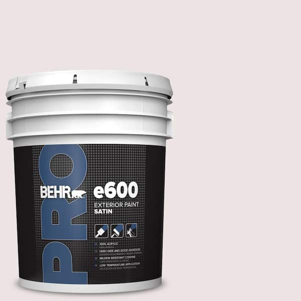 BEHR PRO 5 gal. #110E-1 Whimsical White Satin Exterior Paint