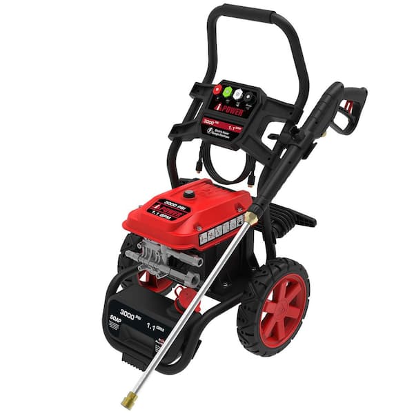 3000 PSI 1.1 GPM 15 Amp Cold Water Electric Pressure Washer With Turbo Nozzle