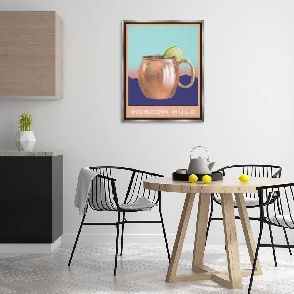 Moscow Mule over Landscape by Matthew Piotrowicz Gray Floater Frame Food Graphic Art Print 31 in. x 25 in. price history on PriceWatchPro