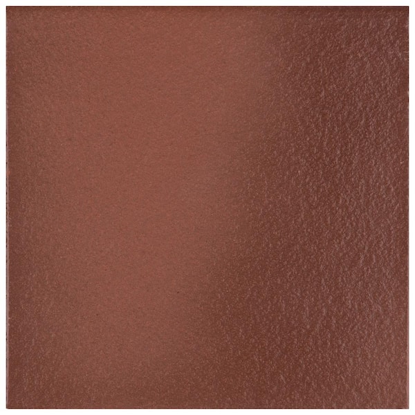 Merola Tile Quarry Bullnose Flame Red 5-7/8 in. x 5-7/8 in. Satin Ceramic Floor and Wall Tile Trim