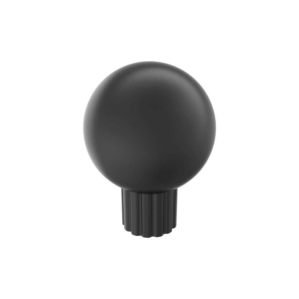 Cowrie 1-1/8  in. (29mm) Diameter Matte Black Classic Round Cabinet Knob price history on PriceWatchPro